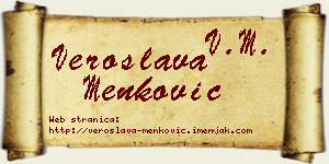Veroslava Menković vizit kartica